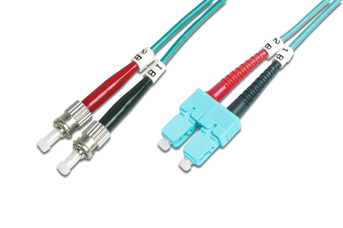 Digitus ST / SC Fiber-Optic Patch Cable, Duplex