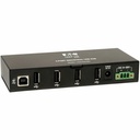 Tripp Lite 4-Port Industrial USB 2.0 Hub with 15kV ESD Immunity