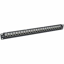 Tripp Lite 24-Port 1U Rack-Mount STP Shielded Cat6a Feedthrough Patch Panel, RJ45 Ethernet