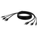 Belkin HDMI High Retention + USB A/B + Audio Passive Combo KVM Cable