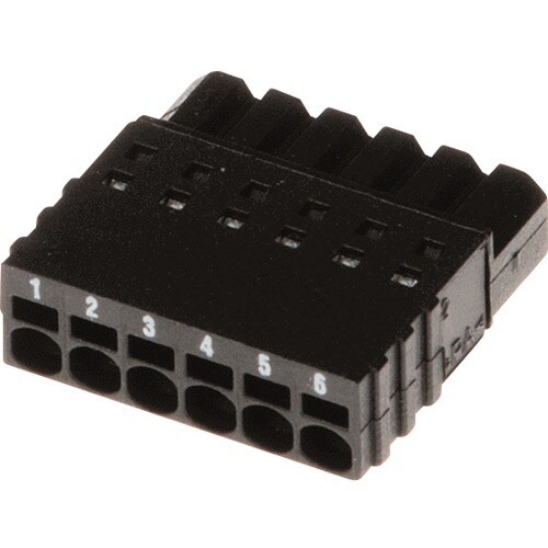 Axis Connector A 6-pin 2.5 Straight, 10 pcs