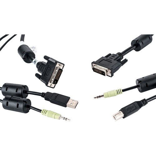 Vertiv USB Keyboard, Mouse & Single Head DVI-D with Audio - 10 ft.