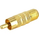 Startech.Com RCA to F Type Coaxial Adapter M/F