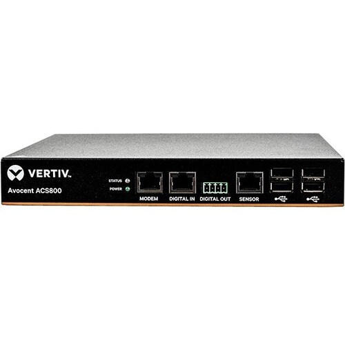 Vertiv ACS 800 Console with Analog Modem, 4-Port, Global Data Center PDU Power Cord
