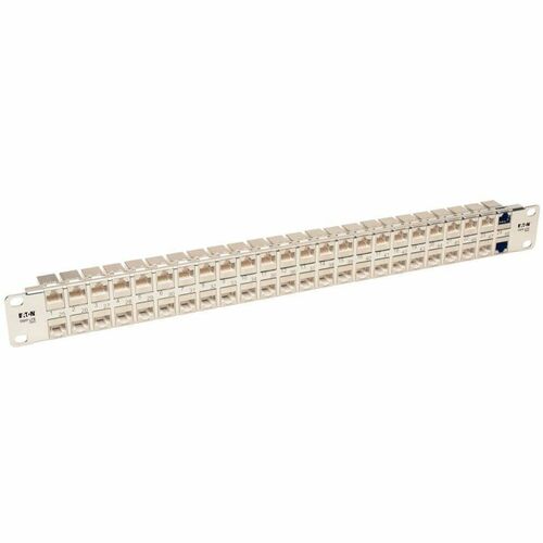 Tripp Lite 48-Port 1U Rack-Mount STP Shielded Cat6a Feedthrough Patch Panel, RJ45 Ethernet