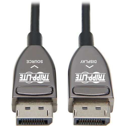 Tripp Lite P580F3-25M-8K6 DisplayPort Fiber Active Optical Cable, M/M, Black, 25 m (82 ft.)