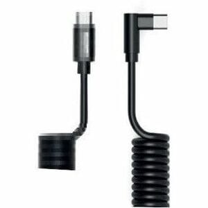 Port Designs USB-C 90° to USB-C PD 60W 1m Spring Cable
