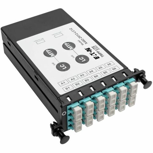 Tripp Lite 40Gb to 10Gb Breakout Cassette - (x2) 12-Fiber MTP/MPO to (x12) LC