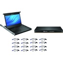 Vertiv LCD, 16P KVM, 16 Cables, USB KB-FRA
