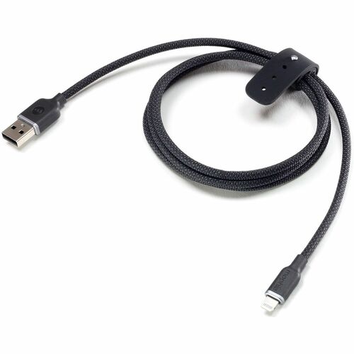 Zagg mophie USBA to Lightning 1M Blck braided