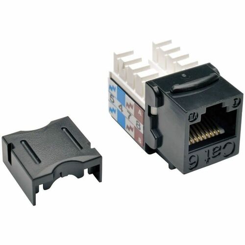 Tripp Lite Cat6/Cat5e 110 Style Punch Down Keystone Jack - Black, 10-Pack