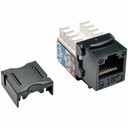 Tripp Lite Cat6/Cat5e 110 Style Punch Down Keystone Jack - Black, 10-Pack