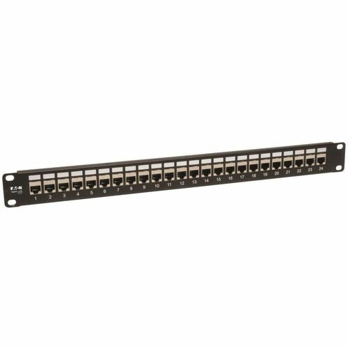 Tripp Lite 24-Port Shielded Cat6 Feed-through Patch Panel