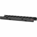 Apc Horizontal Cable Manager, 1U x 4" Deep, Single-Sided with Cover