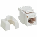 Eaton Cat6a 110-Style Punchdown RJ45 Keystone Jack, White, TAA
