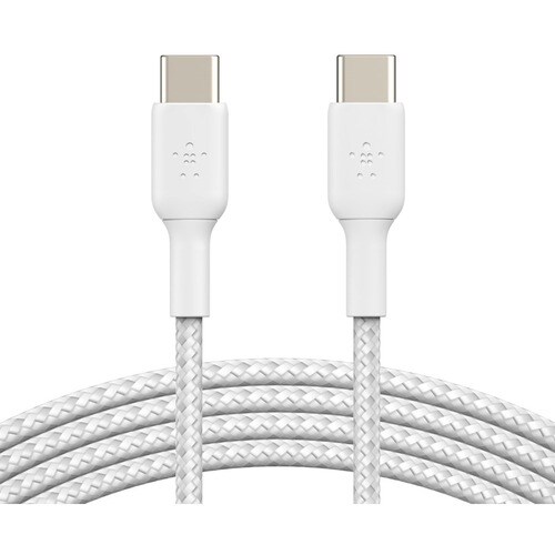 Belkin Braided USB-C to USB-C Cable (1m / 3.3ft, White)