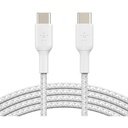 Belkin Braided USB-C to USB-C Cable (1m / 3.3ft, White)