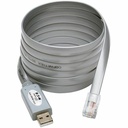 Tripp Lite USB to RJ45 Cisco Serial Rollover Cable, USB Type-A to RJ45 M/M, 6 ft.