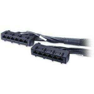 Apc Data Distribution Cable, CAT6 UTP CMR 6XRJ-45 Black, 60FT (18.2M)