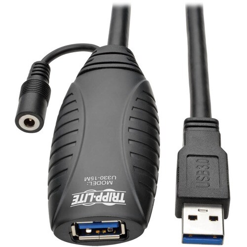 Tripp Lite USB 3.0 SuperSpeed Active Extension Repeater Cable (USB-A M/F), 15 m (49 ft.)
