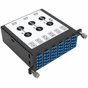 Tripp Lite N484-3M8L12S 8.3/125 Singlemode Fiber Optic 40/100 Gb to 10 Gb Breakout Cassette