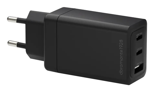 Dbramante1928 IT EU. Char 2xUSB-C 65W + 1xUSB-A BLK