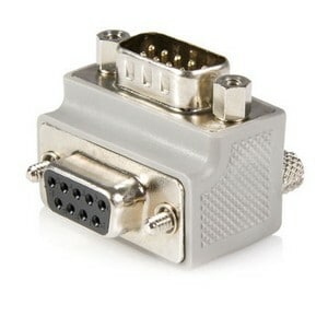 Startech.Com GC99MFRA1 Right Angle DB9 to DB9  Cable Adapter Type 1 - M/F