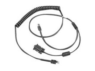 Zebra Cable - USB, RS232 "Y" Power Stealer, 9ft Coiled, -30ºC