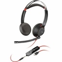 Hp Blackwire 5220 Stereo USB-C Headset + 3.5mm Plug + USB-C/A Adapter (Bulk)