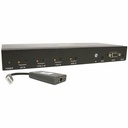 Tripp Lite B320-4X1-MHB-K 4-Port over Cat6 Presentation Switch/Extender Kit
