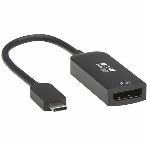 Tripp Lite U444-06N-DP8B USB-C to DisplayPort Adapter Cable, M/F, Black, 6 in.