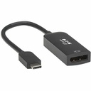 Tripp Lite U444-06N-DP8B USB-C to DisplayPort Adapter Cable, M/F, Black, 6 in.