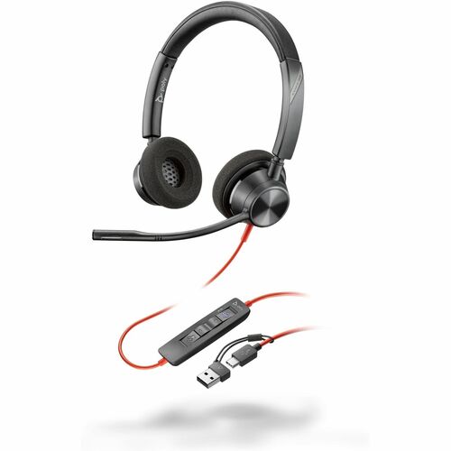Hp Blackwire 3320 Stereo Microsoft Teams Certified USB-C Headset + USB-C/A Adapter