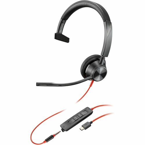 Hp Blackwire 3315 Monaural USB-C Headset +3.5mm Plug +USB-C/A Adapter