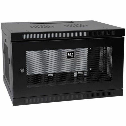 Tripp Lite SmartRack 6U Low-Profile Switch-Depth-Plus Wall-Mount Rack Enclosure Cabinet