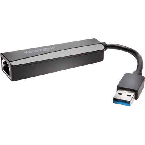 Kensington UA0000E USB 3.0 Ethernet Adapter - Black