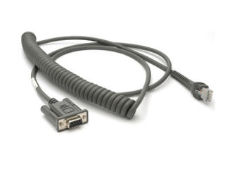 Zebra Coiled RS232 Serial Cable