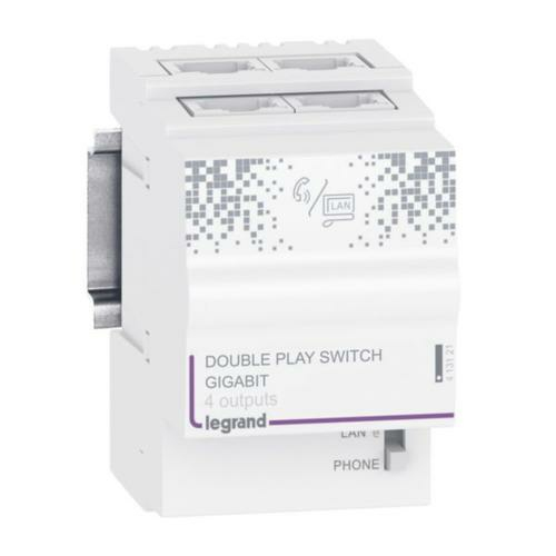 Legrand Double play unit 4 outputs gigabit