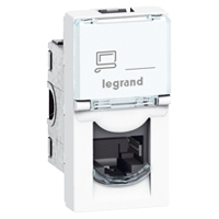 Legrand RJ45 socket Mosaic category 6A UTP 1 mod