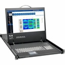 Tripp Lite 1U Rack-Mount Console with 19 in. LCD,1920 x 1080 (1080p), DVI or VGA Video, TAA