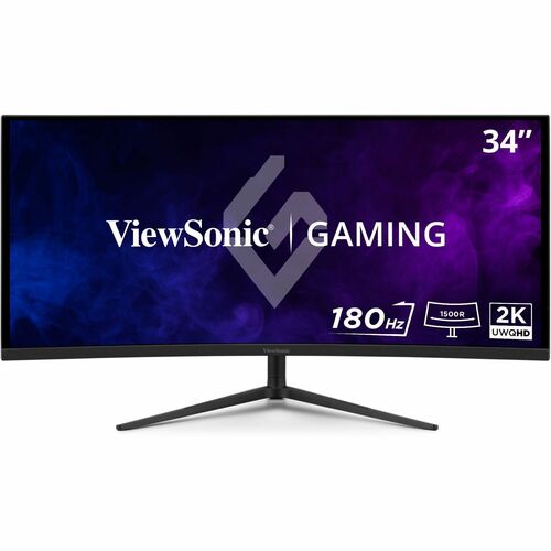 Viewsonic 34" 21:9 Curved 1440p 1ms 180Hz Gaming Monitor with FreeSync Premium