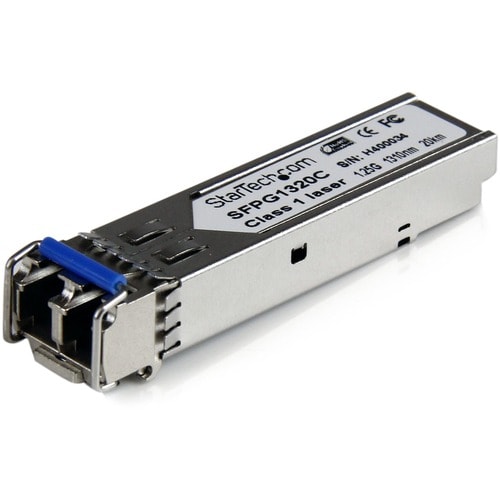Startech.Com 1.25 Gbps Gigabit 1310nm GBIC SM LC Fiber SFP Transceiver w/ DDM - 20km