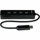 Startech.Com 4 Port Portable SuperSpeed USB 3.0 Hub with Built-in Cable