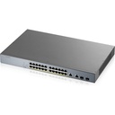 Zyxel 24-port GbE Smart Managed PoE Switch with GbE Uplink