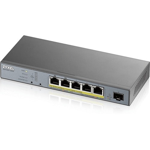 Zyxel 5-port GbE Smart Managed PoE Switch with GbE Uplink