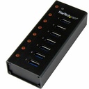 Startech.Com 7 Port USB 3.0 Hub - Desktop or Wall-mountable Metal Enclosure