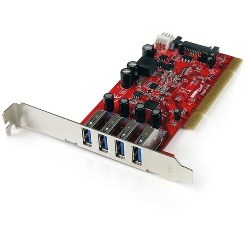 Startech.Com 4 Port PCI SuperSpeed USB 3.0 Adapter Card with SATA/SP4 Power