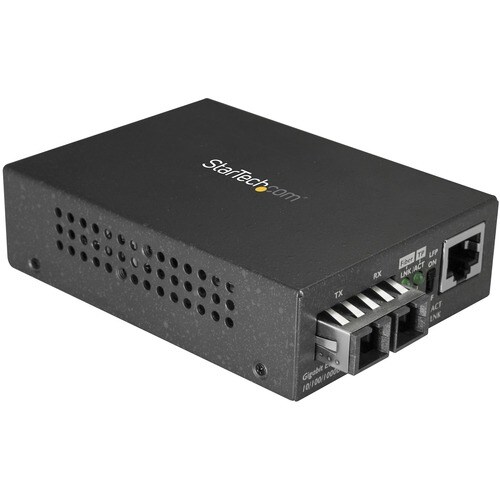 Startech.Com Gigabit Ethernet to SC Fiber Media Converter - 1000Base-LX - Single-mode - 10 km
