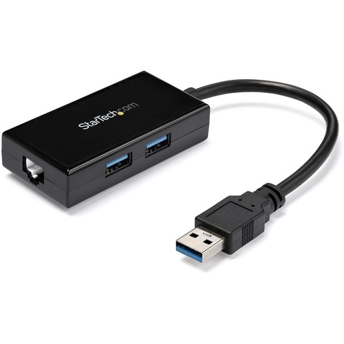 Startech.Com USB 3.0 to Gigabit Network Adapter with Built-In 2-Port USB Hub