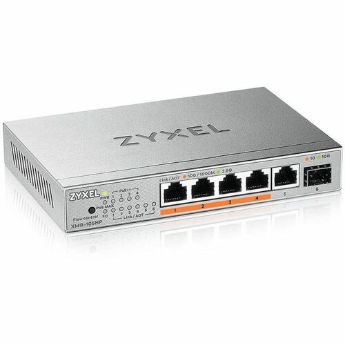Zyxel 5-Port 2.5G PoE Unmanaged Switch with 10G Uplink